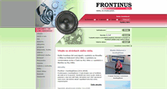 Desktop Screenshot of frontinus.sk
